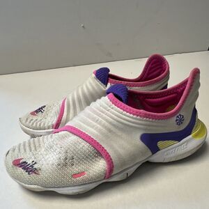Nike Free RN Flyknit Slip On Women’s Sneakers White/Pink/Purple/Yellow
